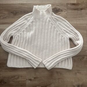 American Eagle Mock Turtleneck Crop Sweater Size Small